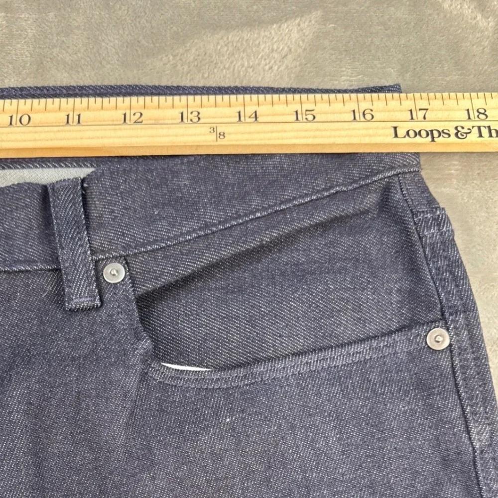 Banana Republic Mens Traveler Slim Fit Jeans Dark Indigo Blue 33x34 New